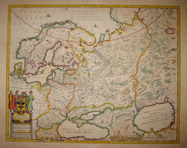 Allard Hugo Novissima Russiae Tabula 1660 ca. Amsterdam 